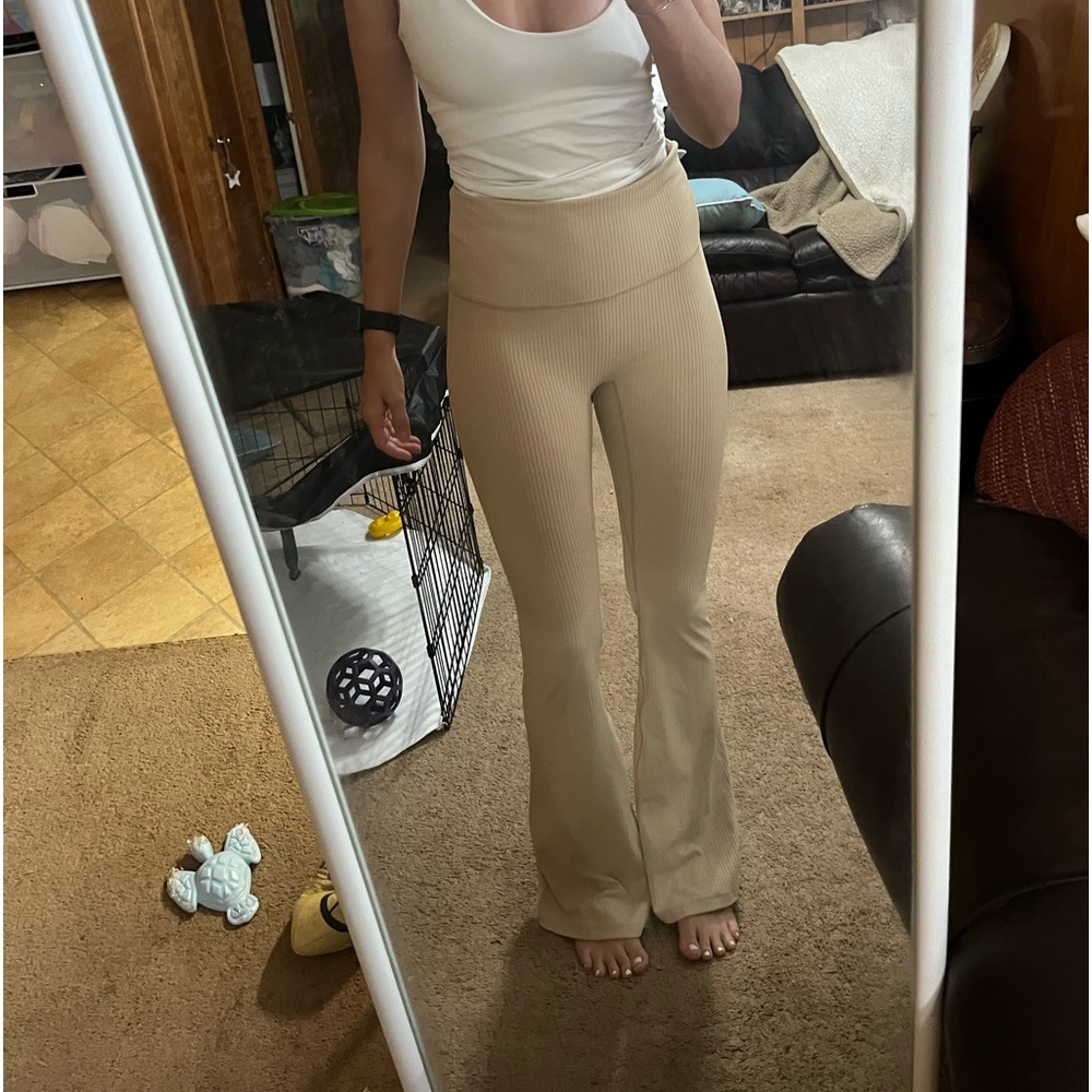 Target ribbed flare leggings yoga pants